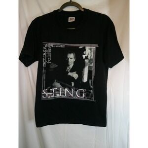 Vintage 1996 Anvil Sting Mercury Falling Tour‎ Black Graphic T-Shirt Medium